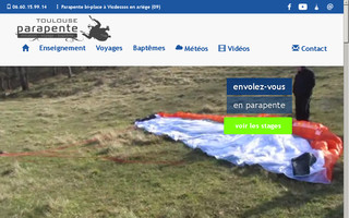 toulouseparapente.fr website preview