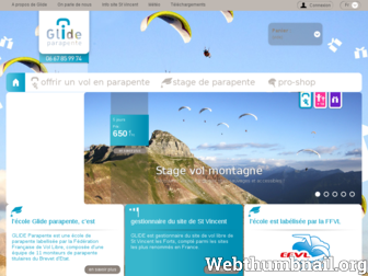 glideparapente.com website preview