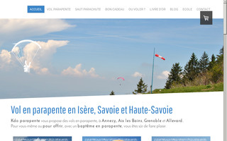 cadeau-parapente.fr website preview