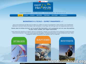 esprit-parapente.com website preview