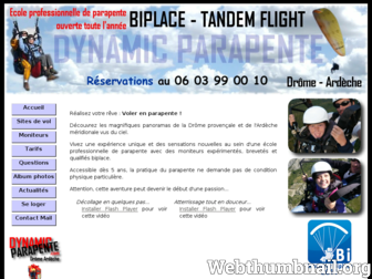 dynamicparapente.com website preview