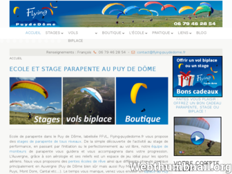 flying-puydedome.fr website preview