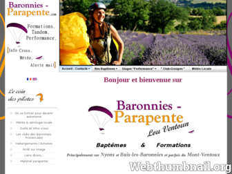 baronnies-parapente.com website preview