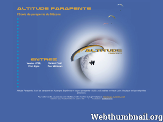 altitudeparapente.fr website preview