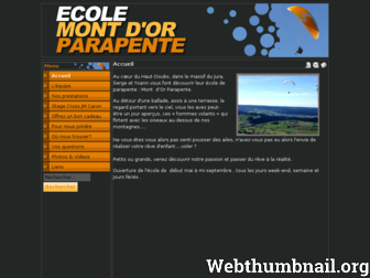 montdorparapente.com website preview