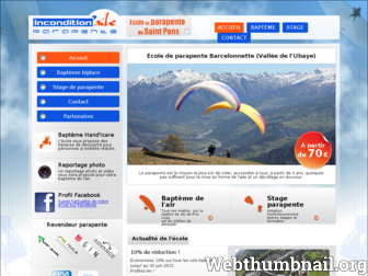 parapente-barcelonnette.fr website preview