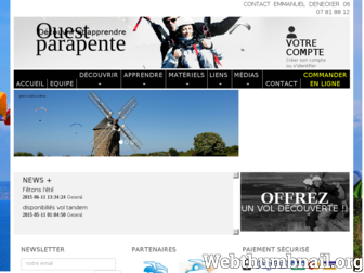 ouestparapente.com website preview