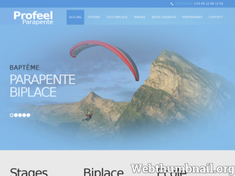 parapente-samoens.fr website preview