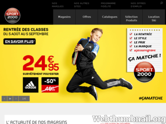 sport2000.fr website preview