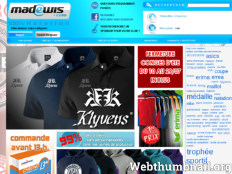 madewis-natation.com website preview