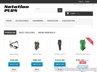 natationplus.ca website preview