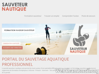 sauveteur-nautique.com website preview