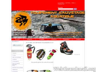equipement-sauvetage.fr website preview