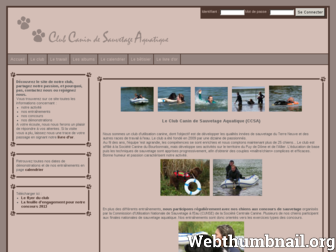 ccsa-sauvetage.com website preview