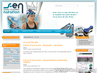 saintetiennenatation.fr website preview