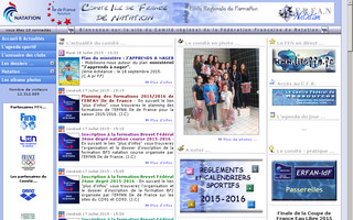 iledefrance.ffnatation.fr website preview