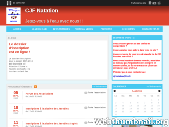 cjf-natation.com website preview