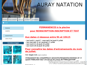 auraynatation.e-monsite.com website preview