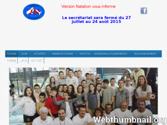vierzon-natation.fr website preview