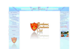 bec-natation.org website preview