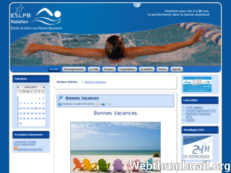 eslpb-natation.fr website preview