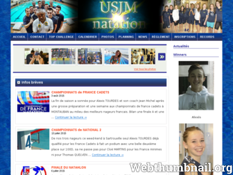 usjm-natation.com website preview