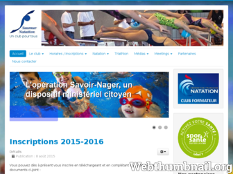 saumur-natation.fr website preview