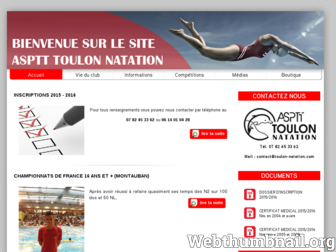 asptttoulon-natation.com website preview