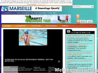 marseille-natation.asptt.com website preview
