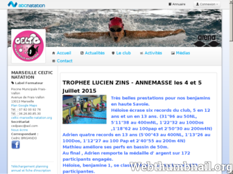 celtic-marseille-natation.org website preview