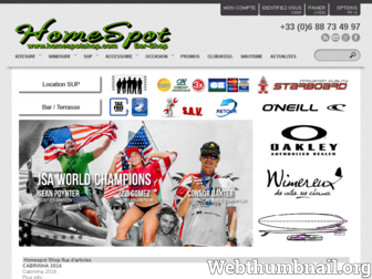 homespotshop.com website preview