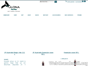 aulona-surfing.com website preview