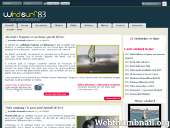 windsurf83.fr website preview