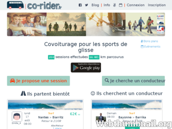 co-rider.fr website preview