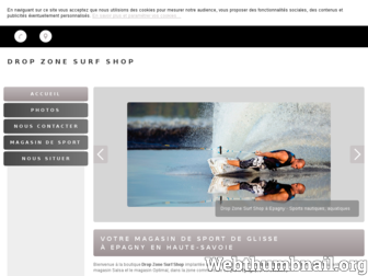 dropzone-surf-shop.com website preview