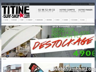 titine-surf-shop.com website preview