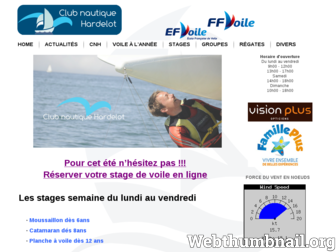 club-nautique-hardelot.com website preview