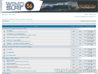 windsurf56.fr website preview