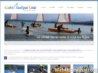 calvi-voile.fr website preview