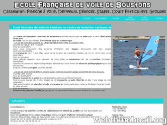 ecole-voile-soustons.com website preview