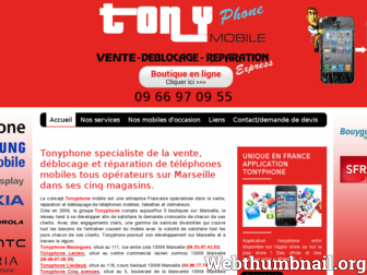 tonyphonemobile.fr website preview