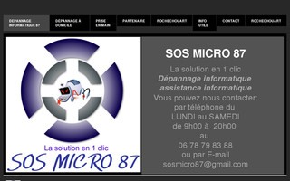 sosmicro87.fr website preview