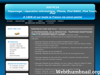 sos-pc14.fr website preview