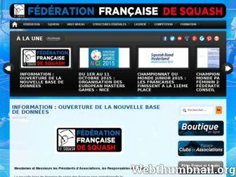 ffsquash.com website preview