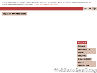 squashmontmartre-paris.com website preview