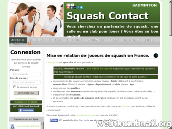 squash-contact.com website preview