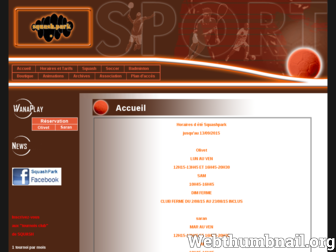 squashpark.com website preview