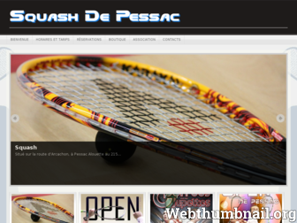 squashdepessac.fr website preview