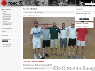 toacsquash.com website preview