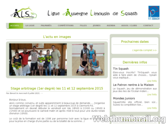 alsquash.fr website preview